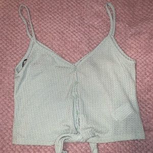Mint green crop top